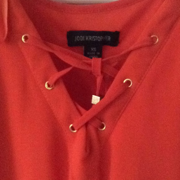 Jodi Kristopher Dark Orange Dress - Picture 7 of 7